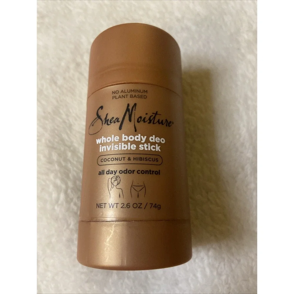 Shea Moisture Coconut & Hibiscus Whole Body Invisible Stick Deodorant 2.6 oz